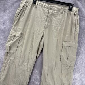 North Face Cargo Pants Mens 40x30‎ Beige Nylon Outdoors Hiking